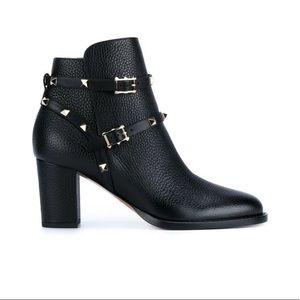 Valentino Rockstud leather ankle boots 39.5